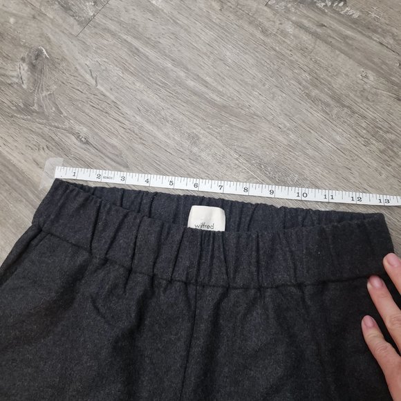 Wilfred Aritzia Turquet Wool Jogger Pants Grey Sz S - Picture 8 of 11